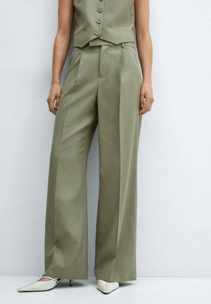 Mango Trousers - light green