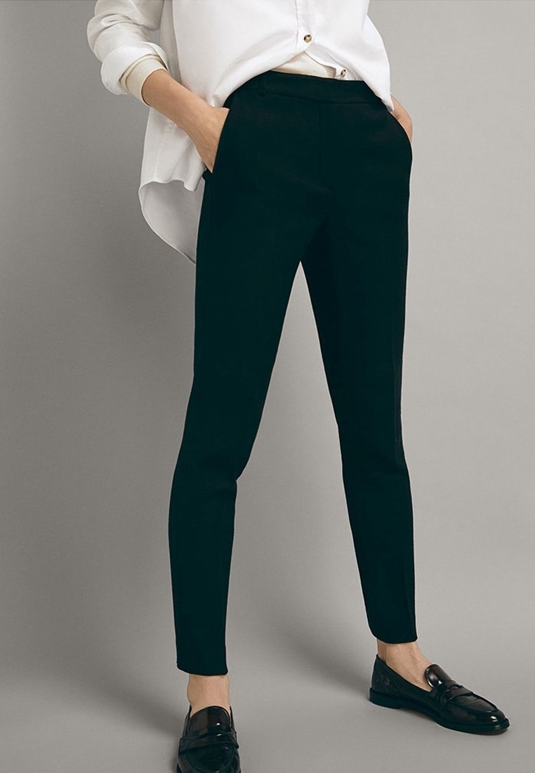 Massimo Dutti Pantalon classique - black