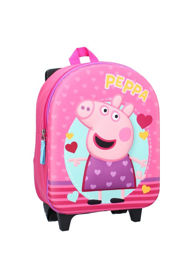 Peppa Pig TROLLEY ROLLING SUITCASE School bag rosa/light pink