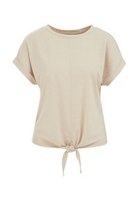 Apdrukāts T-krekls - beige