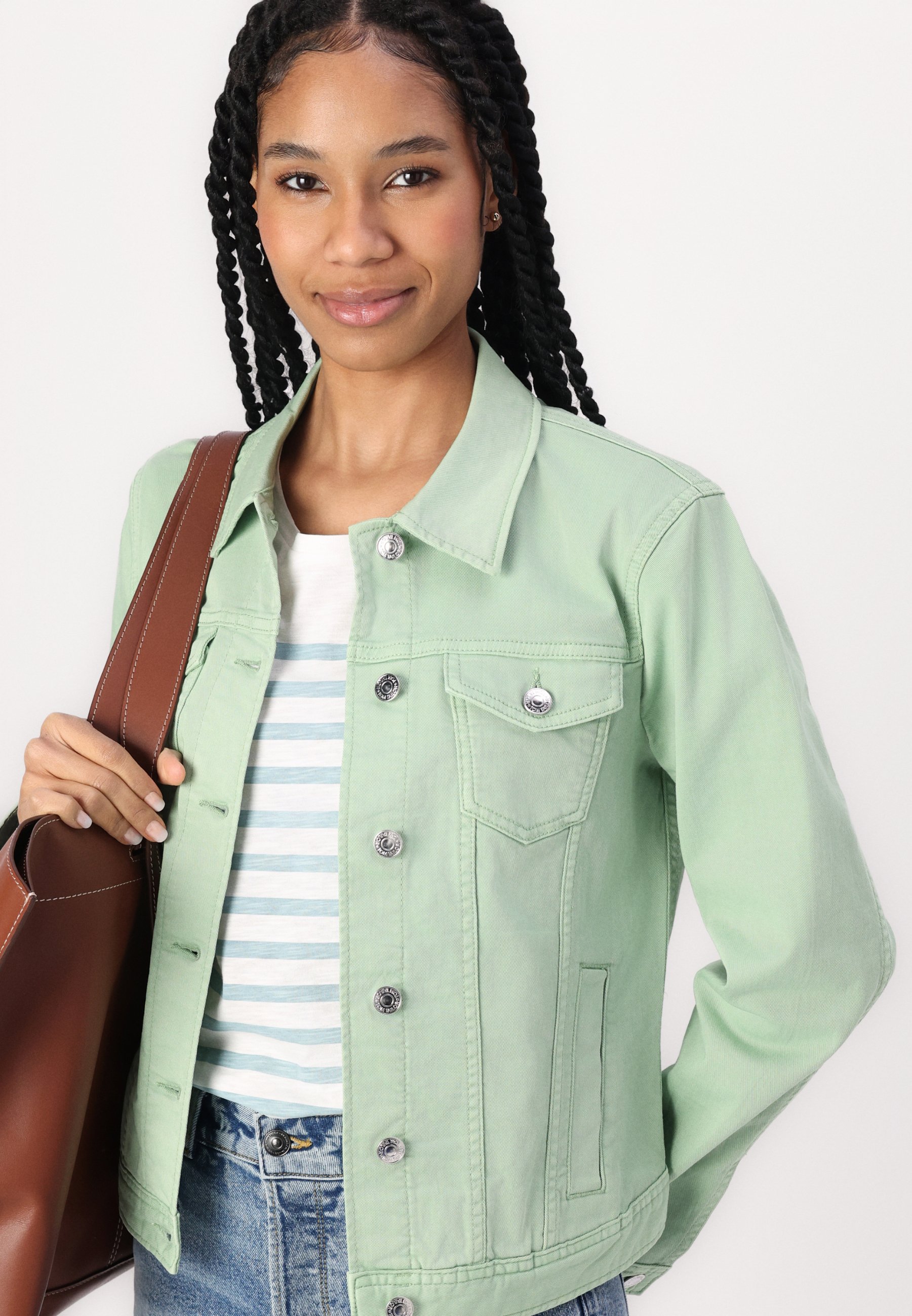 TOM TAILOR Denim jacket - true green/green - Zalando