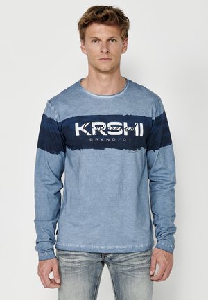 Top dugih rukava - azul blue