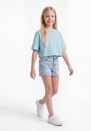 Urban Classics KIMONO TEE - Tricou basic - oceanblue