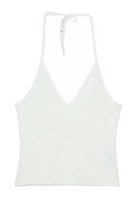 TIED HALTER  - Toppi - white