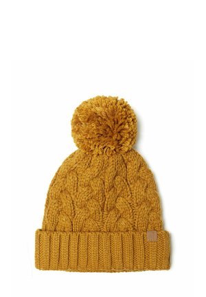 POM  - Kootud müts - mustard yellow