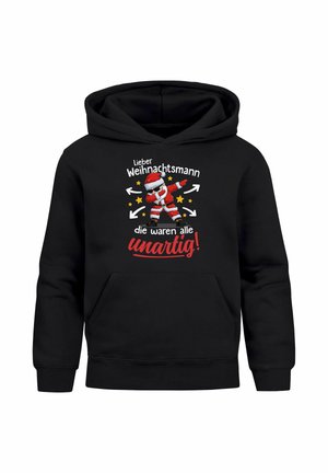 SPRUCH LUSTIG WEIHNACHTSMANN DIE WAREN ALLE - Kapuzenpullover - schwarz