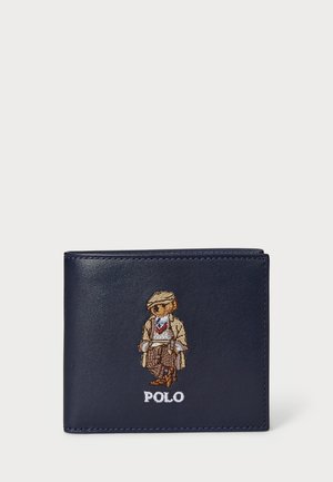 Polo Ralph Lauren POLO BEAR LEATHER BILLFOLD COIN WALLET - Pénztárca - newport navy