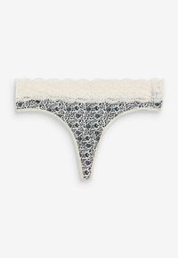 Next MONOCHROME KNICKERS FOUR PACK - Tange - navy cream floral print