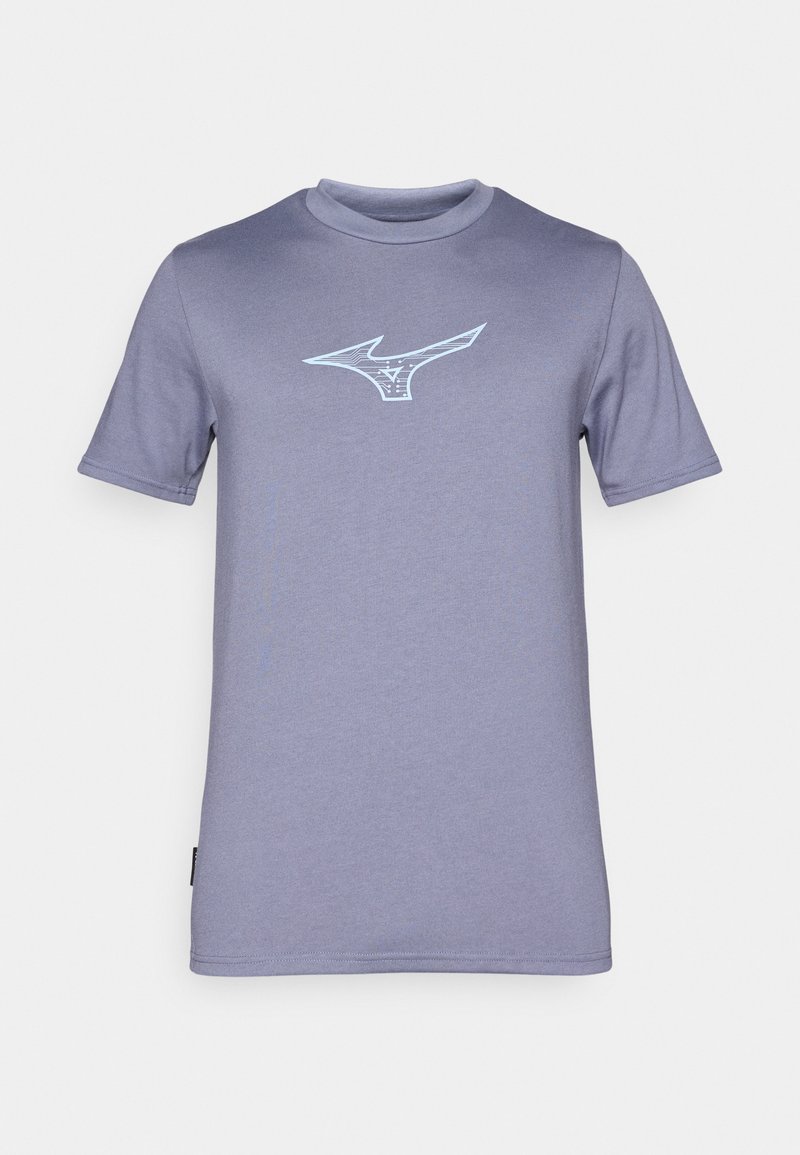 Mizuno T-shirt print blauwgrijs