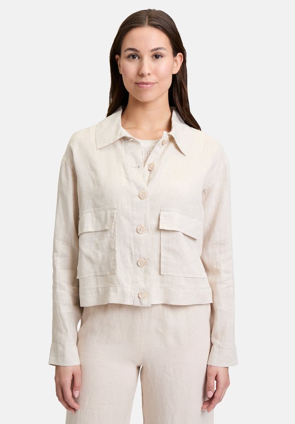 CASUAL MIT AUFGESETZTEN TASCHEN - Leichte Jacke - nature cream