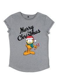 Henry Tiger GARFIELD CHRISTMAS - Triko s potiskem - melange grey