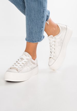 Converse ONE STAR PLATFORM - Sneakers basse - mouse/white/egret
