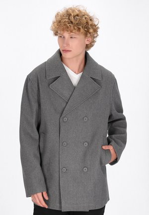 Klassischer Mantel - grey melange