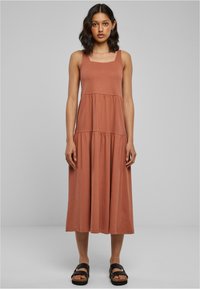 Urban Classics - 7/8 LENGTH VALANCE SUMMER - Jersey dress - terracotta Thumbnail Image 1