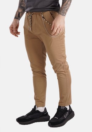 LEONARD MARINO - Pantalones - marrone chiaro