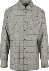 Urban Classics - LONG OVERSIZED CHECKED - Hemd - grey black Thumbnail-Bild 1