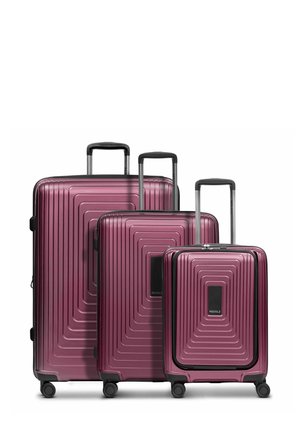 ESSENTIALS 3-TEILIG MIT DEHNFALTE SET - Set de valises - aubergine metallic