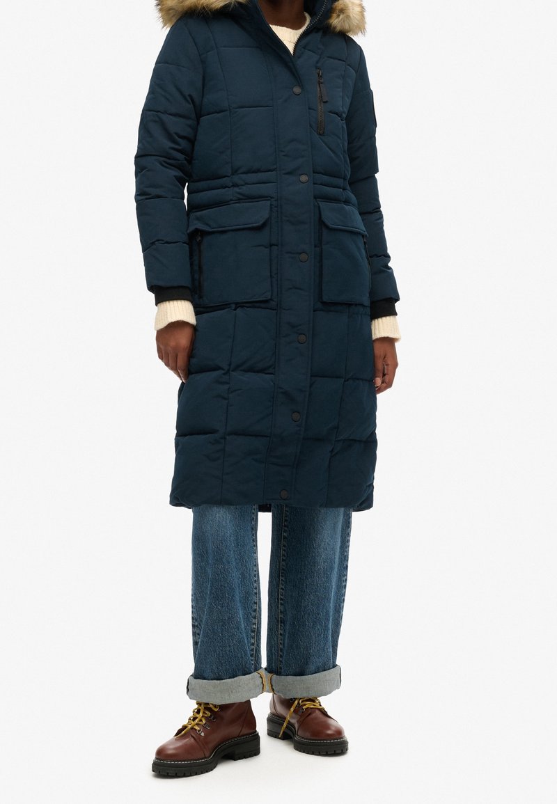 Superdry & Co Zimní kabát - dark blue