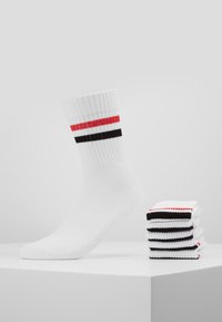 Pier One - 5 PACK - Calcetines - white/red/black Imagen en miniatura 1