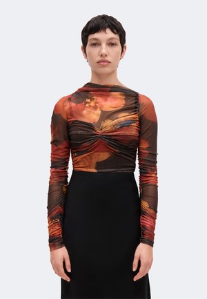 Bardot, ALTHEA BODYSUIT - Блуза с дълги ръкави - earth/red