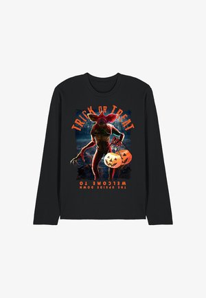 NETFLIX, STRANGER THINGS DEMOGORGON TRICK OR TREAT - Long sleeved top - black