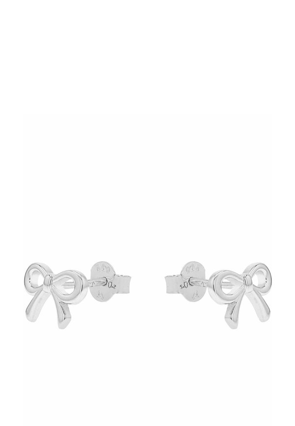 SCHLEIFE – Ohrringe – silberfarben