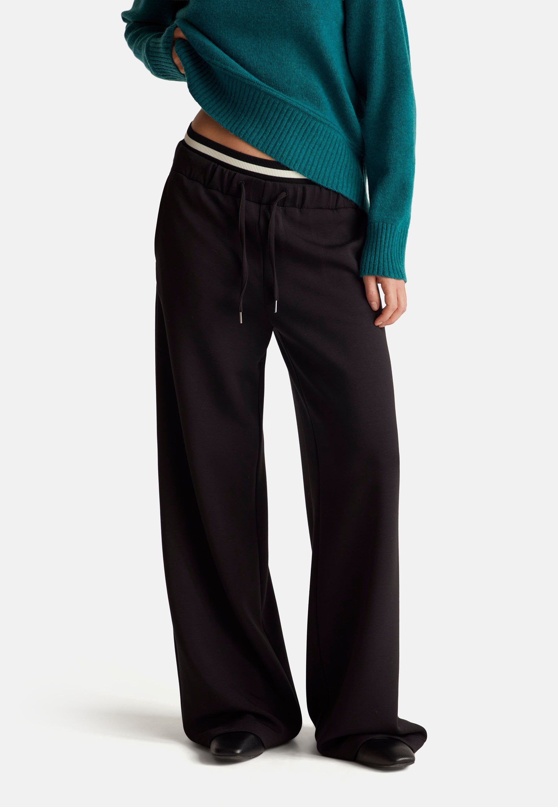 United Colors of Benetton WIDE IN STRETCH Pantalones black