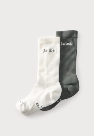 Nike Performance UNISEX 2 PACK - Chaussettes de sport - dark green/white