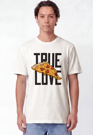 watapparel, TRUE LOVE UNISEX - T-shirt imprimé - off white