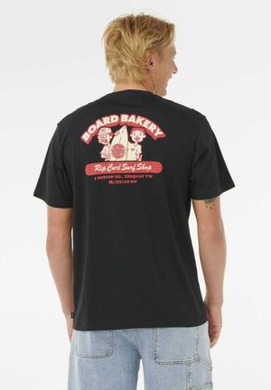BOARD BAKERY - Print T-shirt - black