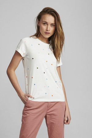 NUBRENNAN - T-shirts med print - pristine