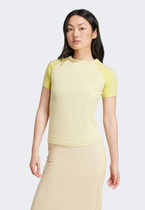 3S SLIM - Camiseta básica - powder yellow