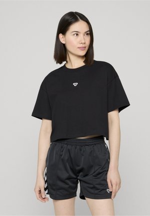 CROPPED - T-shirt basique - black