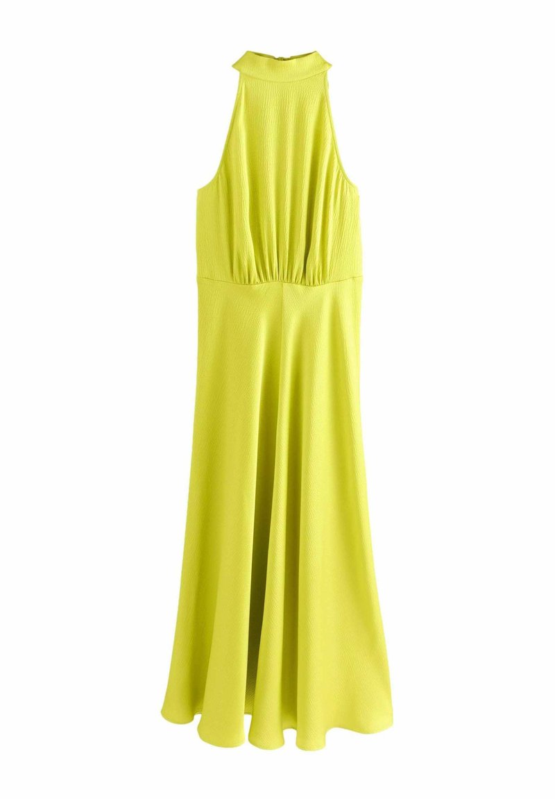 Next TALL - TEXTURED HALTER SLEEVELESS - Maxiklänning - lime green