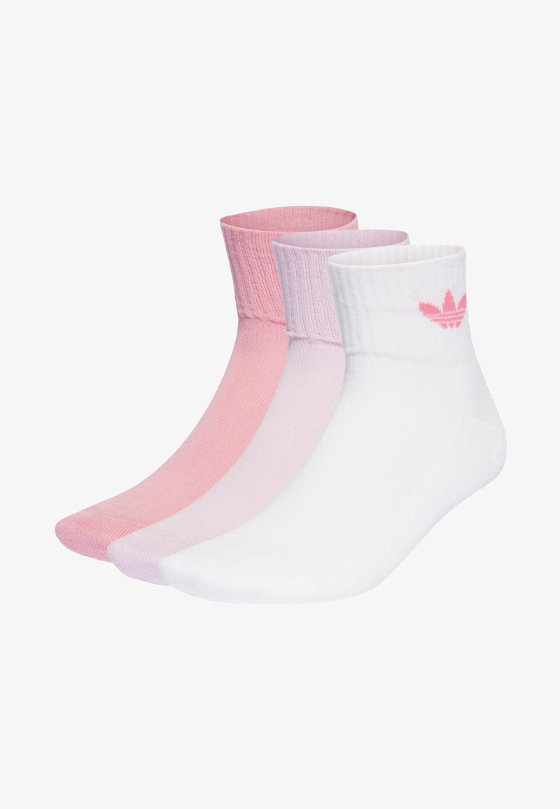 adidas Originals 3PACK - Zeķes - white orchid fusion bliss pink