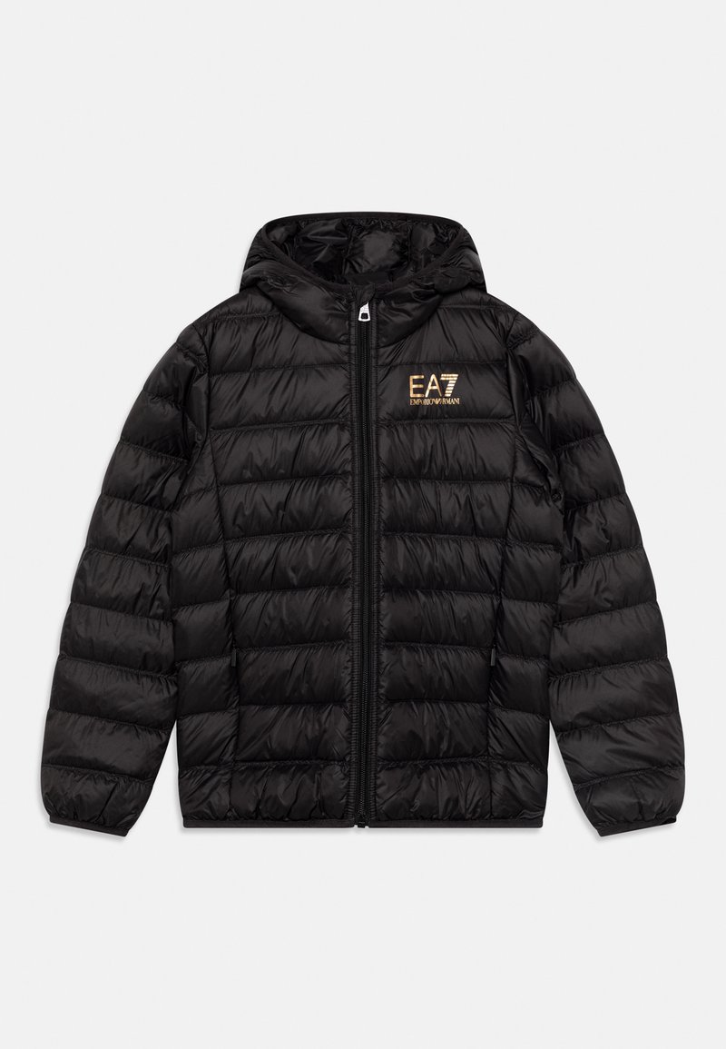 Black Gold Ea7 Core Logo Down Jacket EA7 Emporio Armani JACKET UNISEX Light Jacket Black/gold/black 