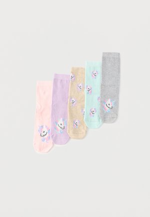 UNICORN 5 PACK - Socken - light pink