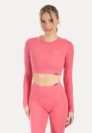 Smilodox CROP LONGSLEEVE THALINA - Camiseta de manga larga - pink