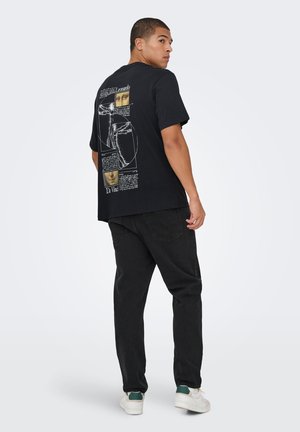 ONSMONALISA - T-shirt med print - jet black print:circle man