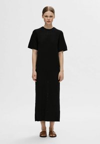 Selected Femme SLFHELENA - Pletené šaty - black