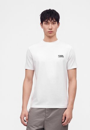 KARL LAGERFELD, Lihtne T-särk - white
