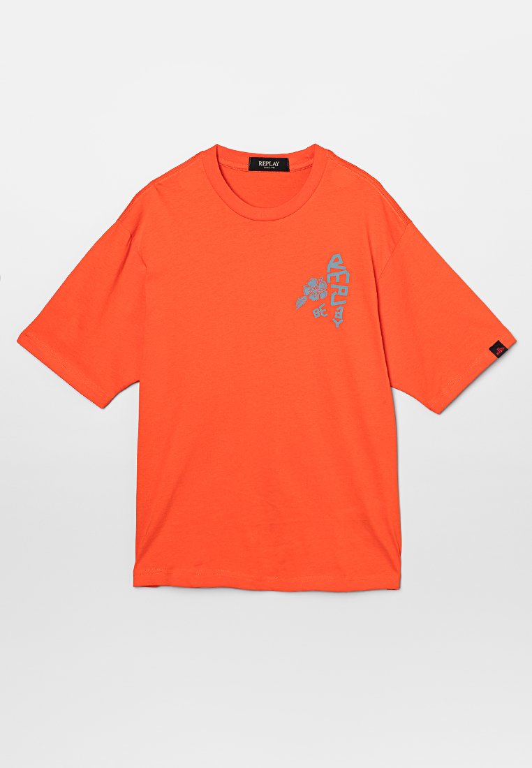 Replay T-shirt print oranje
