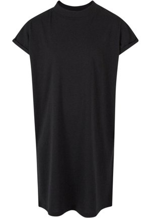 TURTLE EXTENDED SHOULDER - Jerseykleid - black