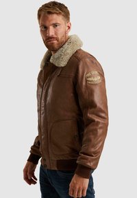 PME Legend HUDSON LOCKHEED - Lederjacke - brown