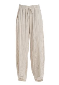 Deha PINSTRIPED SLOUCHY - Kalhoty - crema