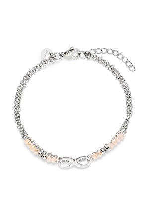 MIT INFINITY DETAIL UND SCHMUCKPERLEN - Bracelet - silber beige