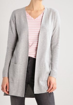 Cardigan - mottled light grey