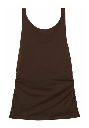Reiss NADIA RUCHED COWL BACK - Topp - chocolate brown