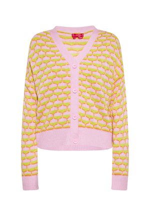 CO-BRANDED WITH SWIRLY - Strickjacke - pink limone orange