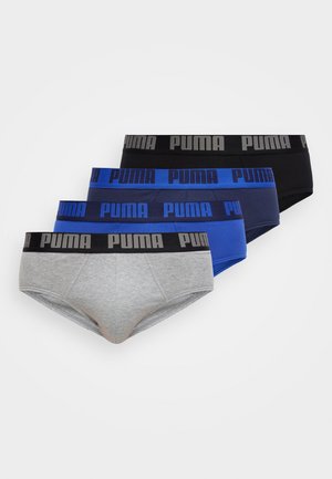 MEN EVERYDAY BRIEF 4 PACK - Σλιπ - navy/black/grey